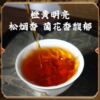 白沙溪茶叶安化黑茶金花茯茶砖茶龙年生肖天茯茶1000g礼盒装送礼