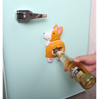 柯基屁屁开瓶器冰箱贴启瓶器起子壁挂式装饰啤酒开瓶器狗狗开瓶盖