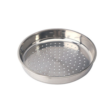 不锈钢蒸盘圆形蒸屉蒸包蒸饺加深盘子大号蒸格圆盘冲孔漏盘沥水盘家用