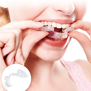 日本制纠正牙齿咬合预彷防夜间咬牙柔软记忆护齿套防彷止打鼾磨牙图片