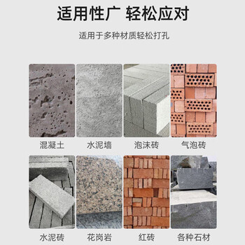 百威狮（BERRYLION）电锤冲击钻头加长两坑两槽水泥混凝土穿墙开槽打孔筒装圆柄10*350