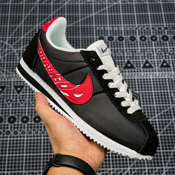 阿甘鞋男2023年新款春季百搭运动跑步鞋复古耐磨老爹鞋女nike黑红39