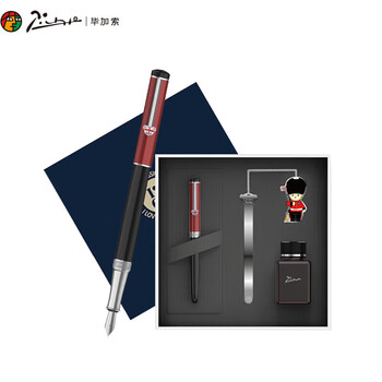 毕加索 毕加索钢笔礼盒 PS-921 精典泰迪联名签字笔 英伦系列铱金笔套装 英伦红