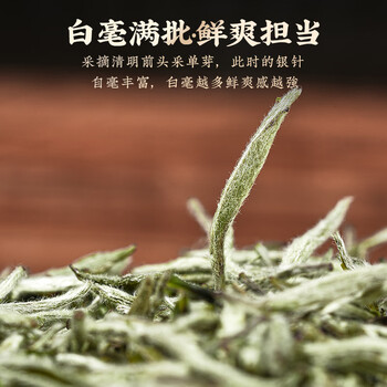 天洲溪白毫银针福鼎白茶北路银针收藏级180g茶叶礼盒装送人领导长辈老人