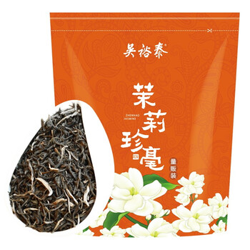 吴裕泰中华老字号茉莉花茶茉莉珍毫袋装茶叶量贩装250g北京特产