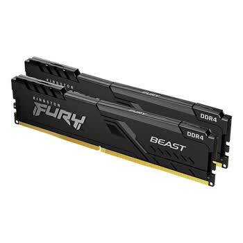 金士顿（Kingston）FURY 32GB(16G×2)套装 DDR4 3600 台式机内存条 Beast野兽系列 骇客神条