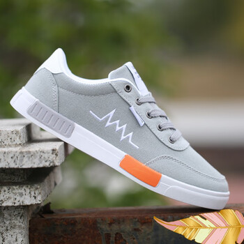 翁小贝春夏季男鞋子男士休闲鞋男学生小白鞋运动板鞋男生帆布鞋潮流潮