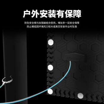 联诚发户外P3.076全彩led软模组高清led软屏led显示屏led创意屏led异形屏柔性屏弧形led屏单元板(320*160MM)