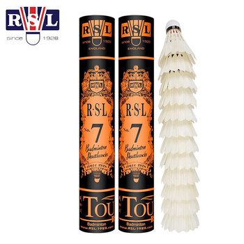 亚狮龙羽毛球鸭毛球飞行稳定比赛训练耐打专业用球12只装RSL7 76速 1桶
