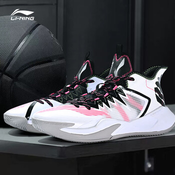李宁暴风篮球鞋男子夏季男鞋中帮外场耐磨透气专业实战球鞋运动鞋男