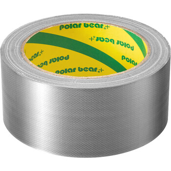 北极熊（Polar bear）强力布基胶带大力胶易手撕 银色48mm*15y(13.7米)1卷 摄影舞台装饰防台风修补防水胶带CL-500 