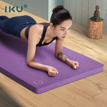 IKU瑜伽减震垫隔音加长加厚防滑专业运动垫男健身跑步垫子61*15紫色 IKU瑜伽减震垫隔音加长加厚防滑专业运动垫男健身跑步垫子61*15紫色