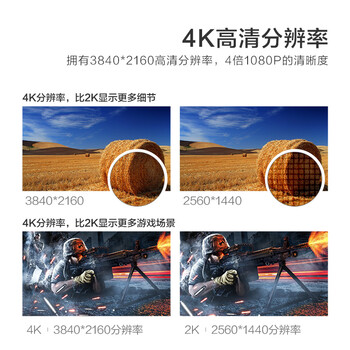 HKC 31.5英寸4K超清大屏幕P3广色域 广视角微边框 商用办公壁挂低蓝光不闪屏PS5台式电脑显示器T3252U HKC 31.5英寸4K超清大屏幕P3广色域 广视角微边框 商用办公壁挂低蓝光不闪屏PS5台式电脑显示器T3252U