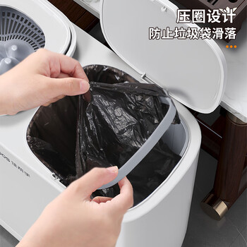 佳帮手茶水桶11.5L干湿分离桶白色加厚茶桶废水桶茶渣桶带滤网