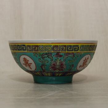 【福博】中国古玩 粉彩皿 万寿無疆 中国景徳鎮 径25.6cm 万寿无疆瓷器价格报价行情- 京东