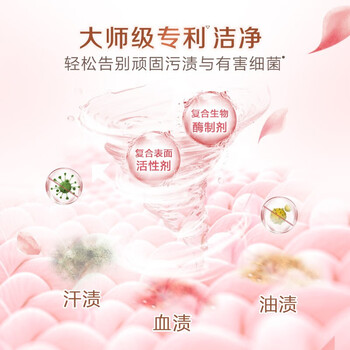 立白 大师香氛洗衣粉大袋 洁净护色 柔顺不伤手 持久留香72小时 800g