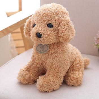 狗狗公仔 抖音同款萌萌泰迪狗公仔小狗玩偶宠物狗布娃娃生日礼物男女