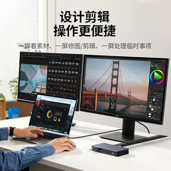 绿联Type-C扩展坞USB-C转DP/HDMI网口转接头拓展坞分线苹果Mac华为雷电4笔记本电脑 4K60Hz 90912