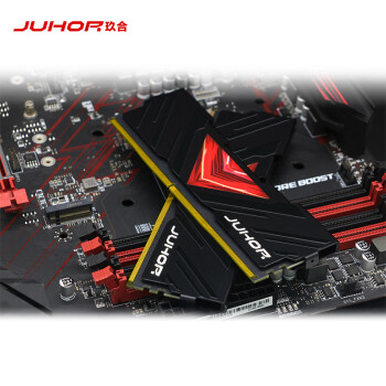 JUHOR玖合 32GB DDR4 3200 台式机内存条 忆界系列黑甲