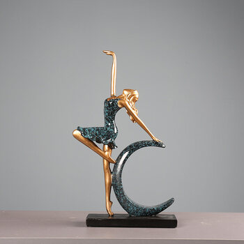 奥亚森创意装饰摆件客厅家居饰品酒柜电视柜现代轻奢工艺品办公室芭蕾