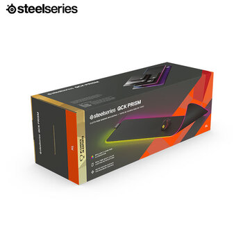 赛睿（SteelSeries）QcK Prism Cloth XL 900*300*4mm 电竞游戏鼠标垫 双区域RGB灯光 大尺寸 炫彩RGB版 