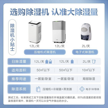 松京(SenseGene)DH02 除湿机/抽湿机 12升/天 家用负离子净化轻音节能干衣吸湿器 松京(SenseGene)DH02 除湿机/抽湿机 12升/天 家用负离子净化轻音节能干衣吸湿器