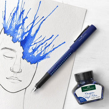 辉柏嘉（Faber-castell）墨水 钢笔墨水 蓝色墨水 30ml 149839