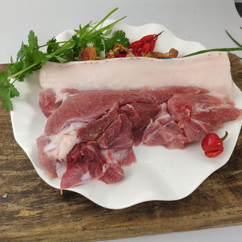 【空运原切】新鲜干猪肉无骨前腿肉带皮夹心肉生鲜猪肉先杀梅花肉 前