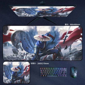 柯乐不良帅 画江湖之不良人周边鼠标垫李星云姬如雪超大锁边键盘垫