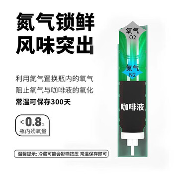 吉饮 氮气冰滴液16ml*6支 黑咖啡冷萃浓缩咖啡原液 冷泡即饮咖啡