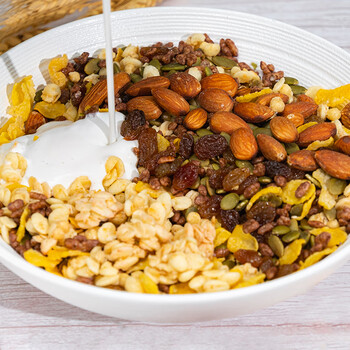 家乐氏谷兰诺拉坚果水果麦片独立小包装12包早餐下午茶代餐即食零食420g 家乐氏谷兰诺拉坚果水果麦片独立小包装12包早餐下午茶代餐即食零食420g