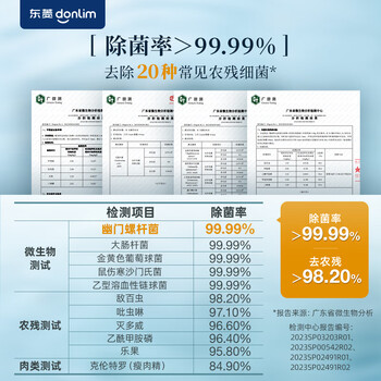 东菱（Donlim）东菱转转果蔬清洗机家用食材净化洗菜除菌神器去除农残 无线便携  DL-1326静谧蓝