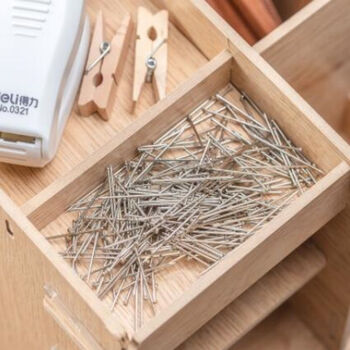 得力(deli)0019大头针26MM银色金属固定针曲别针办公装订(50克/盒)10盒装 得力(deli)0019大头针26MM银色金属固定针曲别针办公装订(50克/盒)10盒装