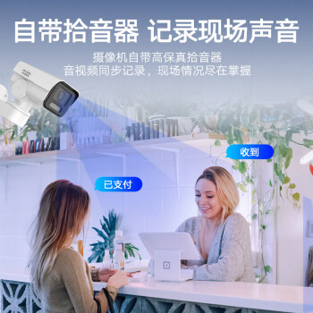 HIKVISION海康威视摄像头监控室外400万高清红外全彩夜视拾音IP66插卡存储DS-2CD3646FWD-LPTZ