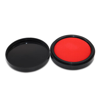 浩立信（LISON）80mm秒速干朱肉印台 印章公章快干圆形印台印泥 发票单据收据财务会计用品