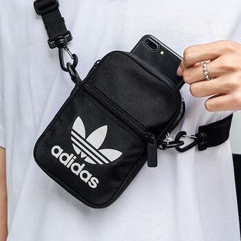 2022新款adidas阿迪达斯三叶草斜挎包小包单肩包男女包运动户外