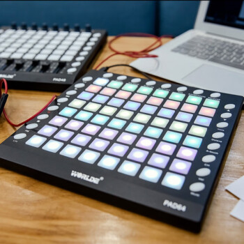 WORLDE电音打击垫launchpad midi编曲键盘DJ音乐控制器 打击乐器初学者 PAD64 PRO【自带音源】 官方标配礼包