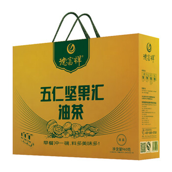 德富祥五仁坚果汇富贵油茶礼盒960g谷物即食代餐粉送礼精选