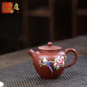 翌日発送可能】 宜興紫砂壺 中国宜興 手描き琺瑯彩 収蔵品 茶器 食器
