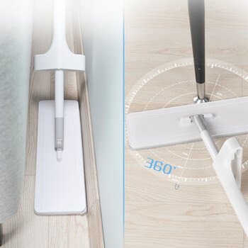 妙洁平板拖把34cm杆长145共2布 家用除尘拖污 免手洗懒拖把 妙洁平板拖把34cm杆长145共2布 家用除尘拖污 免手洗懒拖把