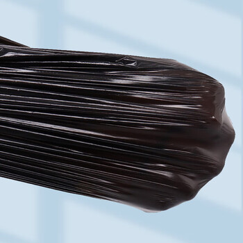 汇百利背心垃圾袋黑色46cm*63cm*200只单面0.8丝加厚家用厨房塑料袋盒装