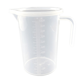 弋科仪(YIKEYI)带盖量杯1000毫升*1塑料PP水杯耐高温可微波加热计量刻度杯