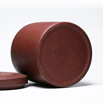 金镶玉宜兴紫砂茶叶罐紫 洱茶饼密封大号陶瓷罐 直筒复古茶叶罐 金镶玉宜兴紫砂茶叶罐紫 洱茶饼密封大号陶瓷罐 直筒复古茶叶罐