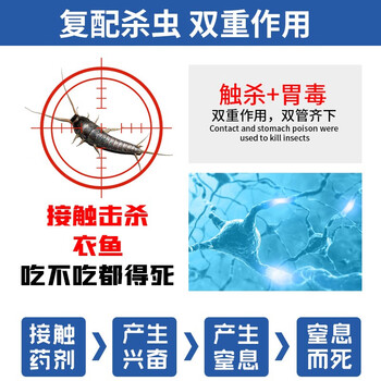 空消（KONGXIAO）灭衣鱼衣虫专用药家用除衣鱼衣蛾杀虫剂诱杀幼虫卵喷雾净100ml