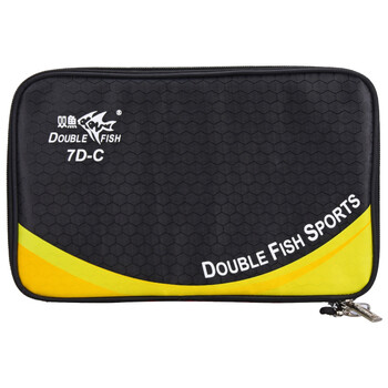 双鱼乒乓球拍横拍单只长柄 7星七星碳素乒乓球球拍 7D-C 附拍套