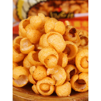 食芳溢脆皮虾膨化休闲小时候小零食品8090怀旧90后小吃儿时散装 脆皮