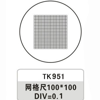01mm分划板 20mm直径0.1mm圆形测微尺