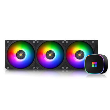 利民（thermalright）Frozen Horizon 360 BLACK ARGB 冰封雅境 一体式水冷散热器 CPU散热器 FH 360 BLACK ARGB