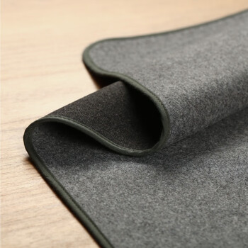 【全网低价】弘梅织绒包边毛毡 耐磨加厚书画书法毛毡布垫灰色120*240cm 文房四宝宣纸用桌布画毡垫子