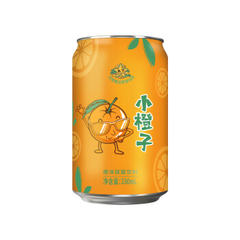 百·威航空小橙子橙味碳酸飲料網紅橙子汽水330ml*6裝 小橙子*24瓶